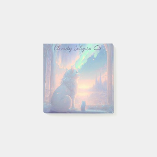 オーロラキャッスルキャット ポストイット (正面)