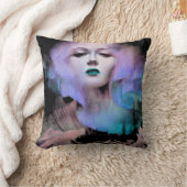 オーロラクライヴヘンリーブルーパープルナイト装飾用クッション クッション (ブランケット)