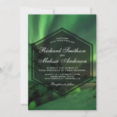 オーロラグレイシャーノーザンライツ結婚式招待状 招待状 (正面)