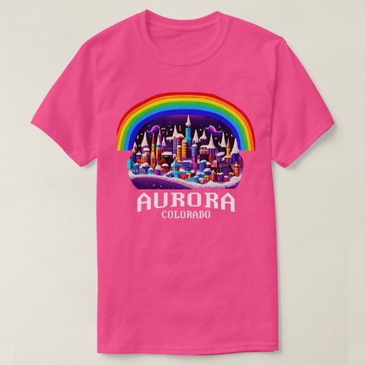 オーロラコロラド Tシャツ (デザイン正面)