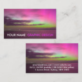 オーロラサザンライツフォトグラフィックデザイン 名刺 (正面/裏面)