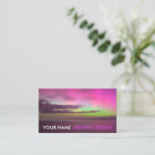 オーロラサザンライツフォトグラフィックデザイン 名刺 (スタンド正面)