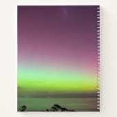 オーロラスオーロラリスサザンライツオーストラリア・ピンク ノートブック (裏面)