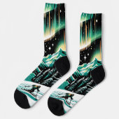 オーロラスキーアドベンチャーユニセックス ソックス (左)