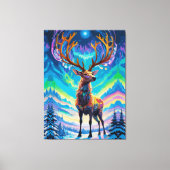 オーロラスタッグ ~夜の魔法~ キャンバスプリント (正面)