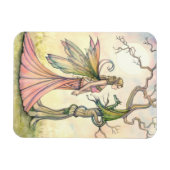 オーロラズドラゴンファンタジーアートバイモリー・ハリソン マグネット (横)