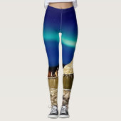 オーロラノーザンライトカンゲルルスアックグリーンランド レギンス (正面)