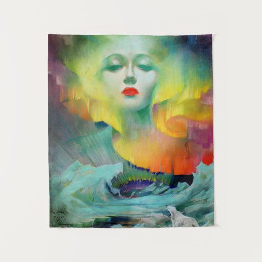 オーロラバイクライヴヘンリー鮮やか タペストリー (正面)