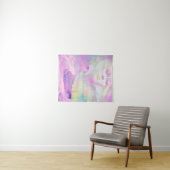 オーロラバイクリーブヘンリーのピンクのパステル タペストリー (インサイチュ(横))