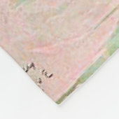 オーロラバイクリーブヘンリーカラフルピンク フリースブランケット (角)