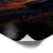 オーロラフォレストエクスプローラー – Cosmic Night Sky Artwork ポスター (コーナー)