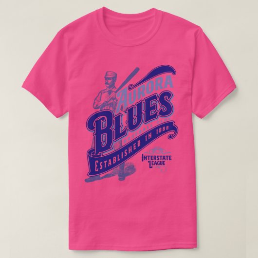オーロラブルース Tシャツ (デザイン正面)