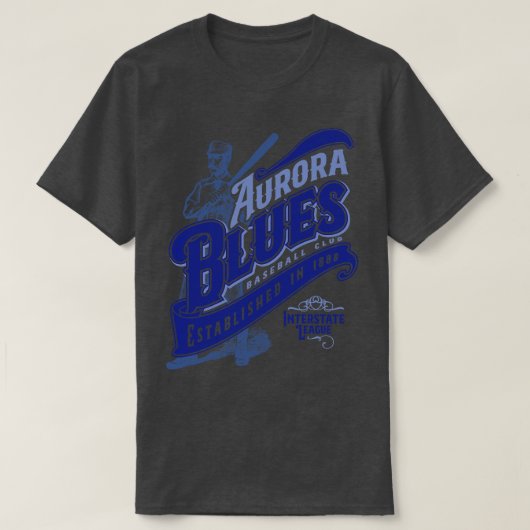 オーロラブルース Tシャツ (デザイン正面)