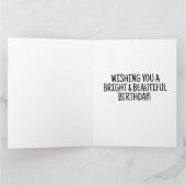 オーロラボア誕生日グリーティングカード サンキューカード (内部)