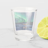 オーロラボレアの冬のキャビン ショットグラス (裏面)