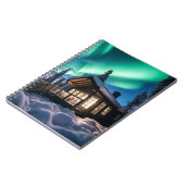 オーロラボレアの冬のキャビン ノートブック (左側)