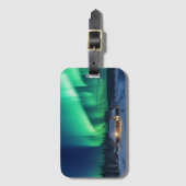 オーロラボレアの冬のキャビン ラゲッジタグ (正面縦)