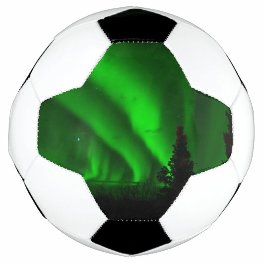 オーロラボレアリスグリーン サッカーボール (正面)