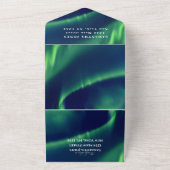 オーロラボレアリススウィート16かわいらしノーザンライトA オールインワン招待状 (外側)