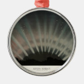 オーロラボレアリストラウベロ1881、復元されたクリスマス メタルオーナメント (正面)