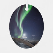 オーロラボレアリスノルウェー メタルオーナメント (正面)