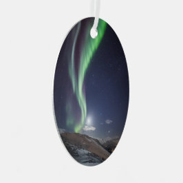 オーロラボレアリスノルウェー メタルオーナメント