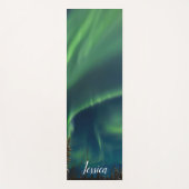 オーロラボレアリスノーザンライツアークティックスカイナイトY ヨガマット (正面)