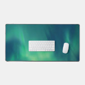 オーロラボレアリスノーザンライツスカイウィンター デスクマット (キーボード&マウス)