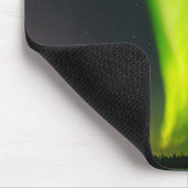 オーロラボレアリスノーザンライトアラスカスカイグリーン マウスパッド (コーナー)