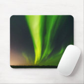 オーロラボレアリスノーザンライトアラスカスカイグリーン マウスパッド (マウス)