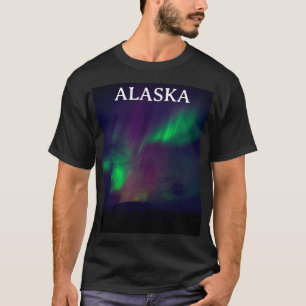 オーロラボレアリスノーザンライトノルウェー北極圏 Tシャツ