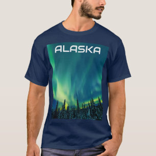 オーロラボレアリスノーザンライトノルウェー北極圏 Tシャツ
