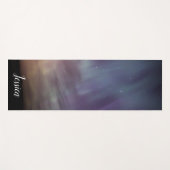オーロラボレアリスノーザンライト北極空の夜 ヨガマット (正面(横))