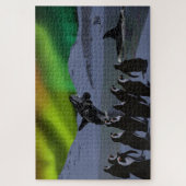 オーロラボレアリスペンギン&クジラ ジグソーパズル (縦)