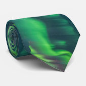 オーロラボレアリスミスティックボホグリーンブルーネックタイ ネクタイ (ロール)