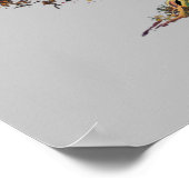 オーロラボレアリスライトツリーイラストレーションT-Sh ポスター (角)