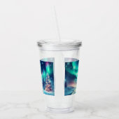 オーロラボレアリス/クリスマス/冬 アクリルタンブラー (左)