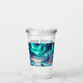 オーロラボレアリス/クリスマス/冬 アクリルタンブラー (裏面)