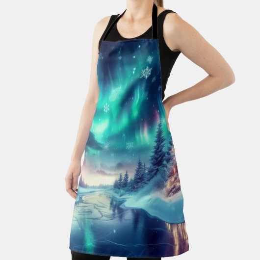 オーロラボレアリス/クリスマス/冬 エプロン (インサイチュ)