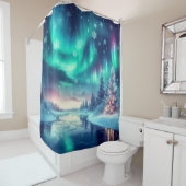 オーロラボレアリス/クリスマス/冬 シャワーカーテン (インサイチュ)