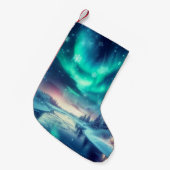 オーロラボレアリス/クリスマス/冬 スモールクリスマスストッキング (正面 (吊り時))