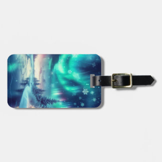 オーロラボレアリス/クリスマス/冬 ラゲッジタグ