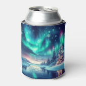 オーロラボレアリス/クリスマス/冬 缶クーラー (缶正面)