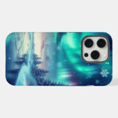 オーロラボレアリス/クリスマス/冬 iPhoneケース (裏面横)