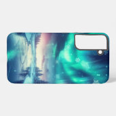 オーロラボレアリス/クリスマス/冬 SAMSUNG GALAXYケース (裏面横)