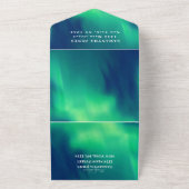 オーロラボレアリス スウィート16 プリティー ノーザンライツ オールインワン招待状 (外側)