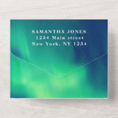 オーロラボレアリス スウィート16 プリティー ノーザンライツ オールインワン招待状 (裏面)