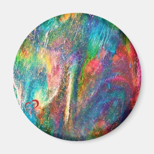 オーロラボレリスオリジナル抽象芸術アートワークスサンギリア マグネット (正面)