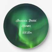 オーロラボレリスノーザンライツウェディング ペーパープレート (正面)