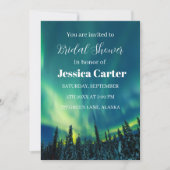 オーロラボレリスノーザンライツブライダルシャワー 招待状 (正面)